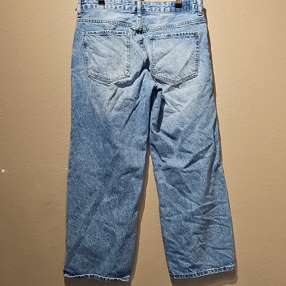 Song Wide Leg Light Wash Cropped Jeans Size 5 - Picture 5 of 5